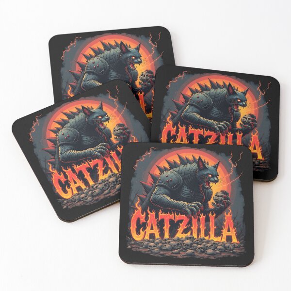 Item preview, Catzilla - Crazy destructive cat designed and sold by Danh Style.