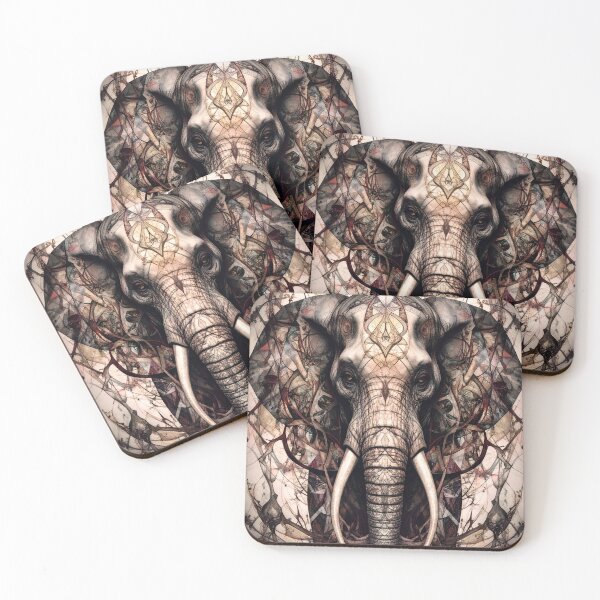 Item preview, Geometric Elephant Artwork designed and sold by Geonimalia.