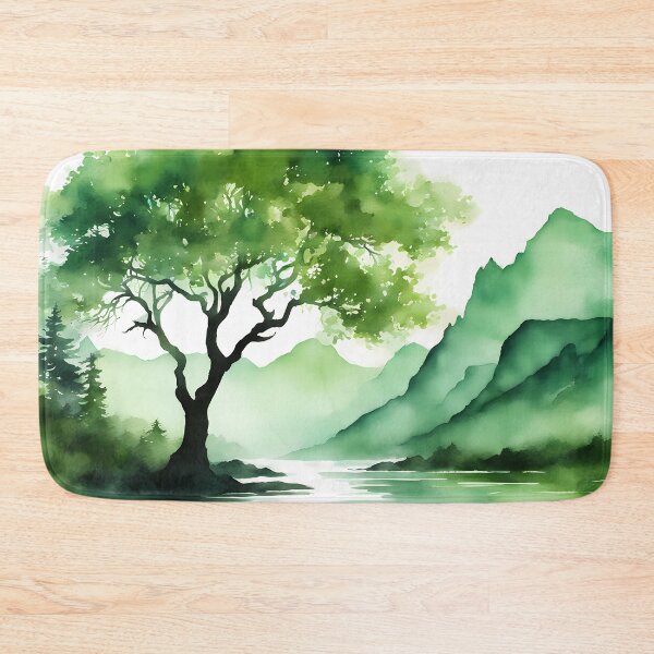 Item preview, Green Silhouette Tree designed and sold by CalmnessbyChoice.