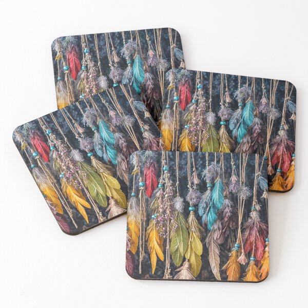 Item preview, Boho Bohemian Mystical Feathers Hippie Pagan designed and sold by Stephanie Laird.