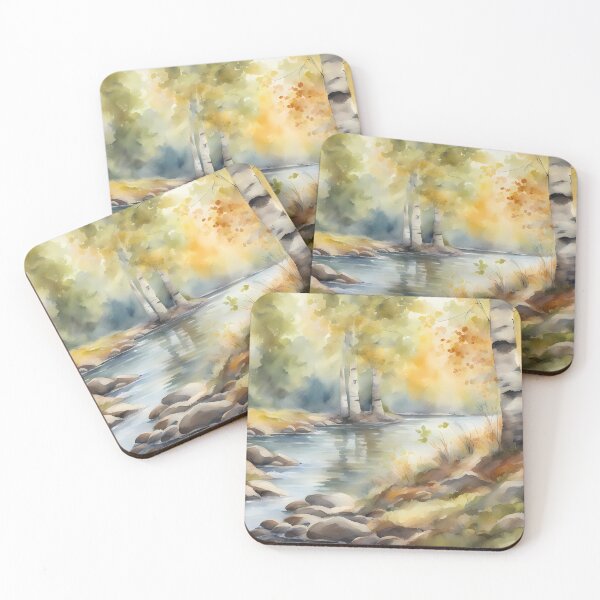 Item preview, Peaceful Birch Creek designed and sold by CalmnessbyChoice.