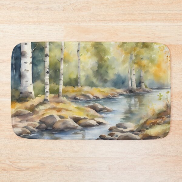 Item preview, Peaceful Birch Creek designed and sold by CalmnessbyChoice.