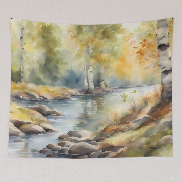 Item preview, Peaceful Birch Creek designed and sold by CalmnessbyChoice.