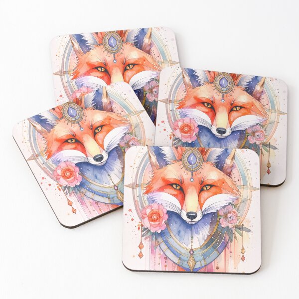 Item preview, Geometric Fox Illustration designed and sold by Geonimalia.