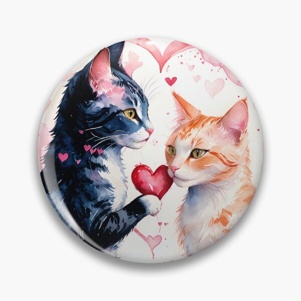Item preview, Two Cats, One Heart designed and sold by Happyfunball's Starforge Emporium.