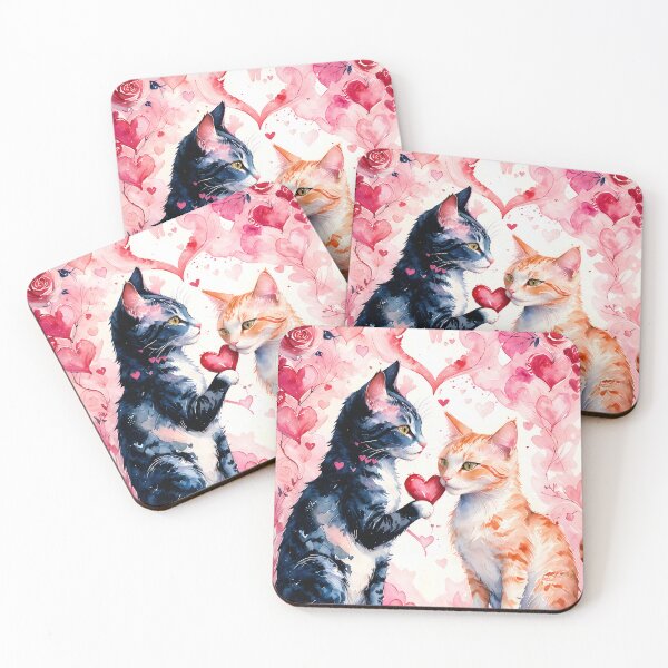 Item preview, Two Cats, One Heart designed and sold by Happyfunball's Starforge Emporium.