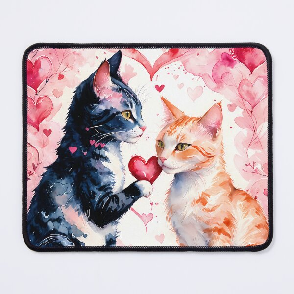 Item preview, Two Cats, One Heart designed and sold by Happyfunball's Starforge Emporium.