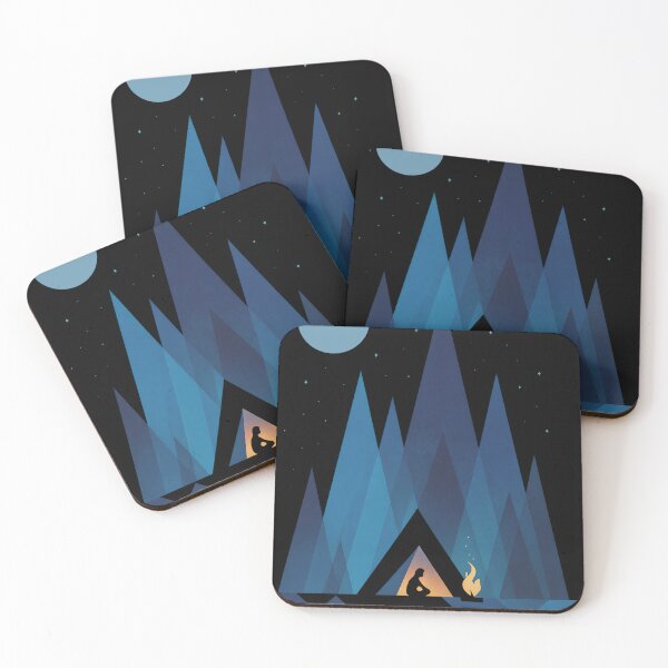 Item preview, camping at night designed and sold by LgndryPhoenix.