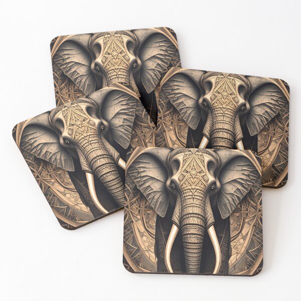 Item preview, Geometric Elephant Artwork designed and sold by Geonimalia.