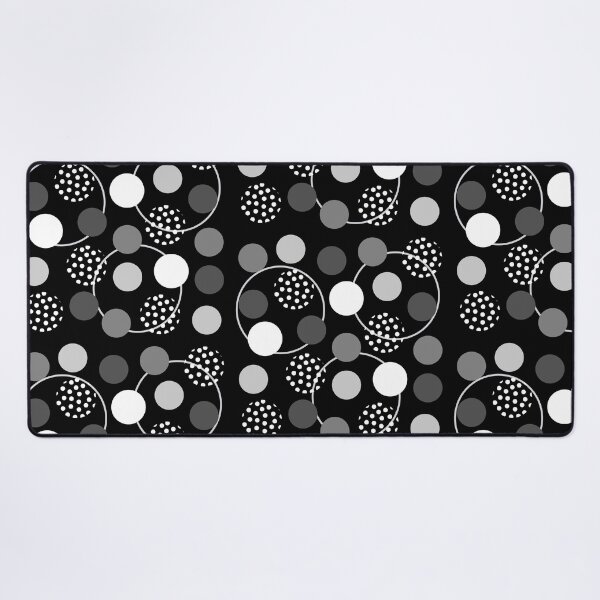 Item preview, Grey, White Polka Dots, Circles, Dots, Spots, Fabric  designed and sold by AASparksDesigns.