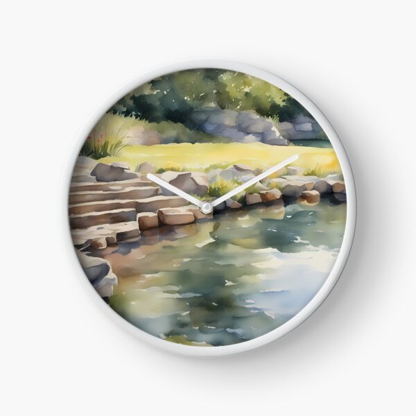 Item preview, Pond with Stairway designed and sold by CalmnessbyChoice.