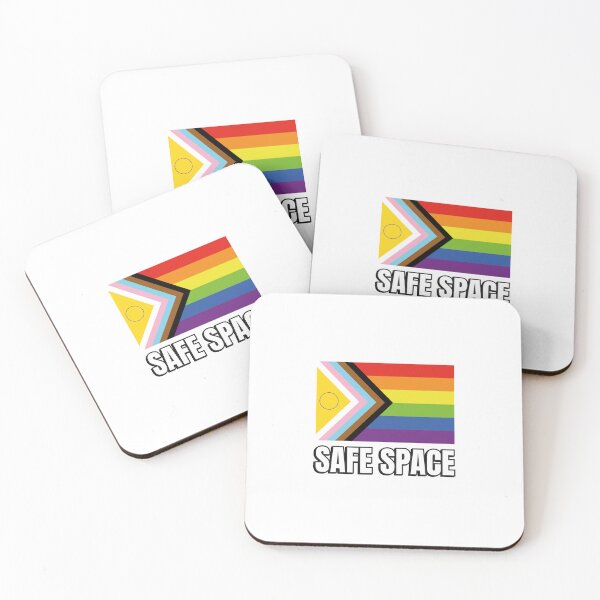 Item preview, Safe Space Inclusive Progress Pride Flag designed and sold by Inspirationmotivation.