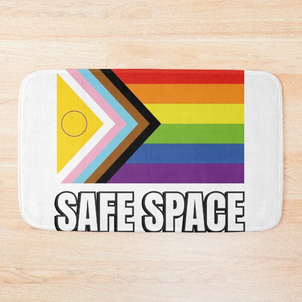 Item preview, Safe Space Inclusive Progress Pride Flag designed and sold by Inspirationmotivation.