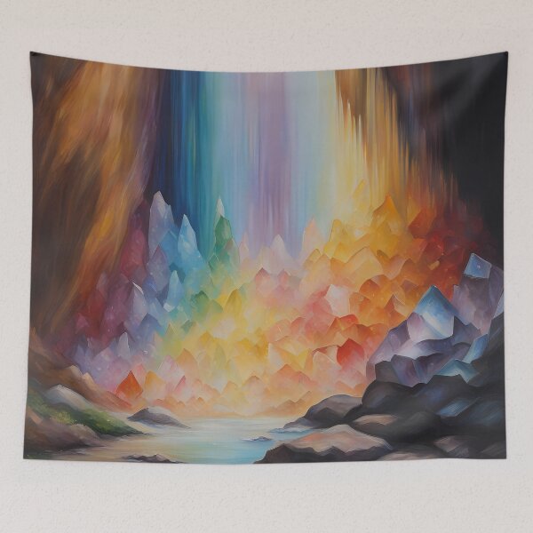 Item preview, Rainbow Crystals in Cave designed and sold by CalmnessbyChoice.