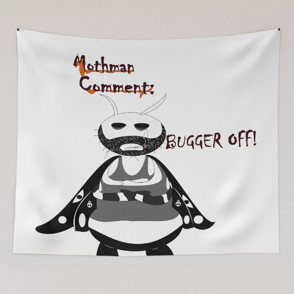 Item preview, Mothman Comment: Bugger Off! designed and sold by PickYerSticker.