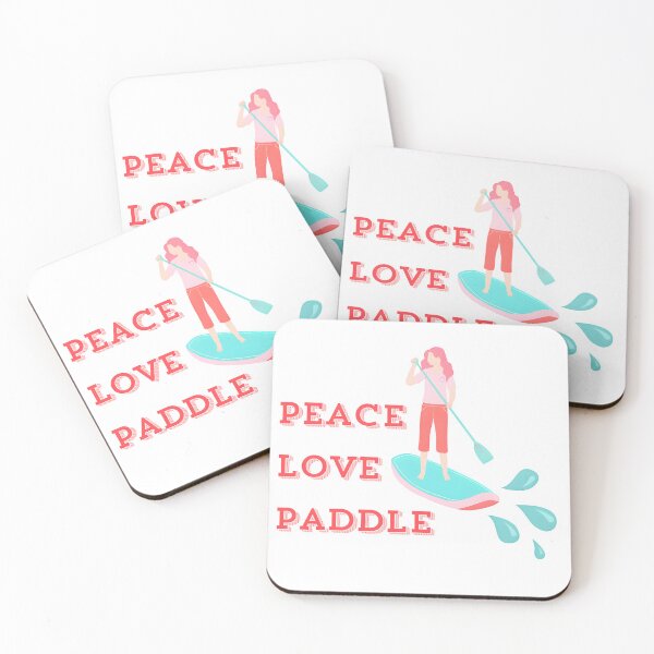 Item preview, Peace Love Paddle – Paddle Boarder Retro Vintage Design designed and sold by OurColorful.