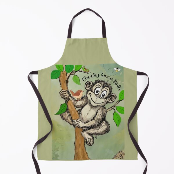 Item preview, Cheeky Monkey in Tree Illustration designed and sold by gleefulme.