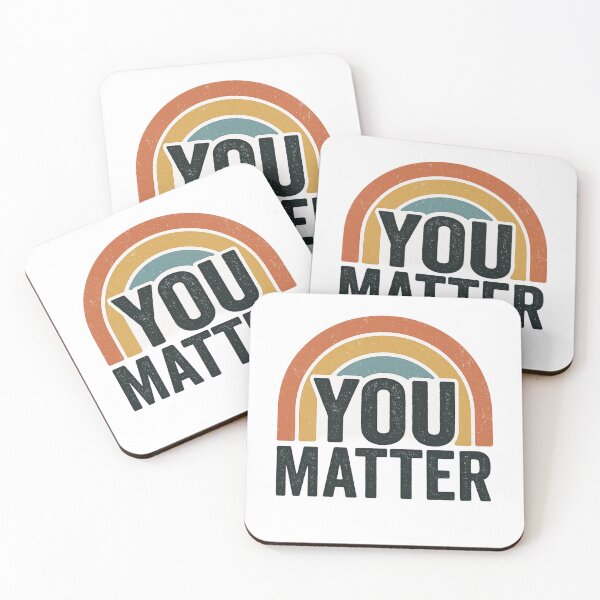Item preview, YOU MATTER – Retro Motivational T-Shirt Design designed and sold by NAVOZKA.