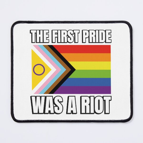 Item preview, The First Pride Was a Riot - Inclusive Pride Progress Pride Flag designed and sold by Inspirationmotivation.