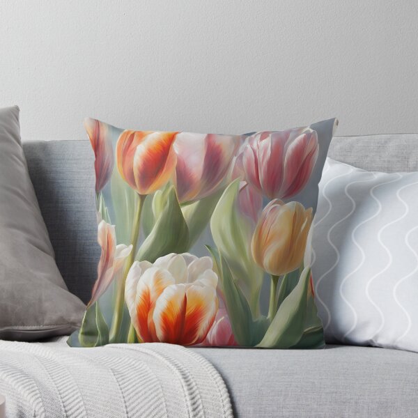 Aperçu de l'œuvre Tulipes pastel de rêve créée et vendue par BookCovered.