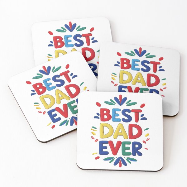 Item preview, Best Dad Ever Colorful Typography Design  Perfect Gift for Father’s Day designed and sold by ArtDesignTp.