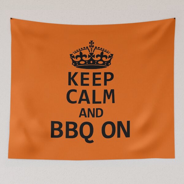Item preview, Keep Calm And BBQ On. Funny Barbecue Quote. BBQ Lover. Grill Quote designed and sold by DesignHouse07.