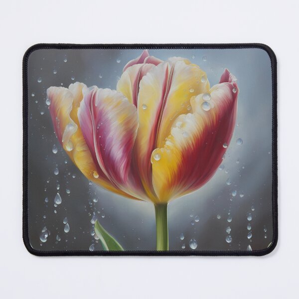 Item preview, Variegated Tulip in Rain designed and sold by CalmnessbyChoice.