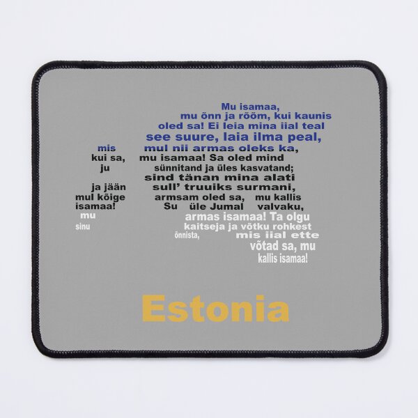 Item preview, Estonia Artistic Design Featuring Anthem Map and Flag designed and sold by JR78.