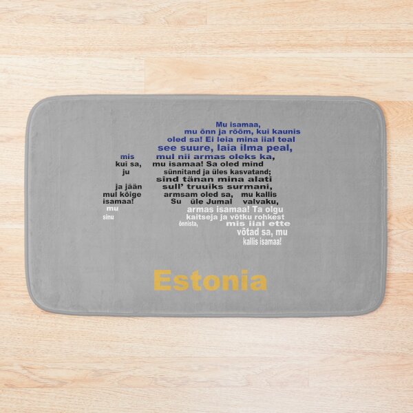 Item preview, Estonia Artistic Design Featuring Anthem Map and Flag designed and sold by JR78.