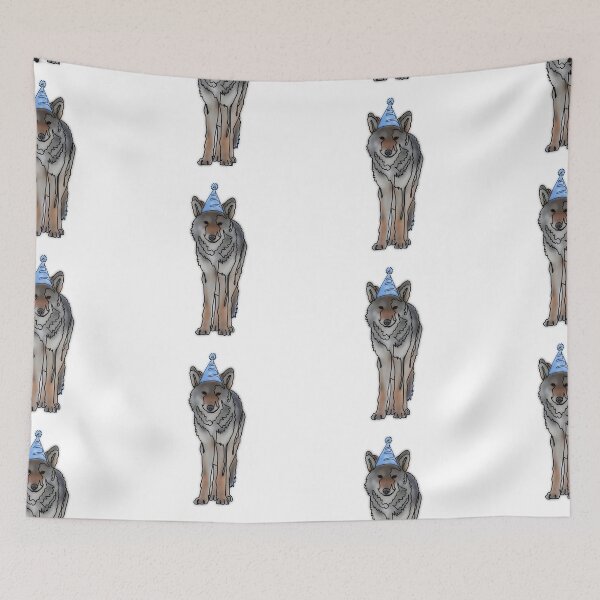 Item preview, Blue Party hat wolf - animalzinhats designed and sold by Ashley’sAnimalz.