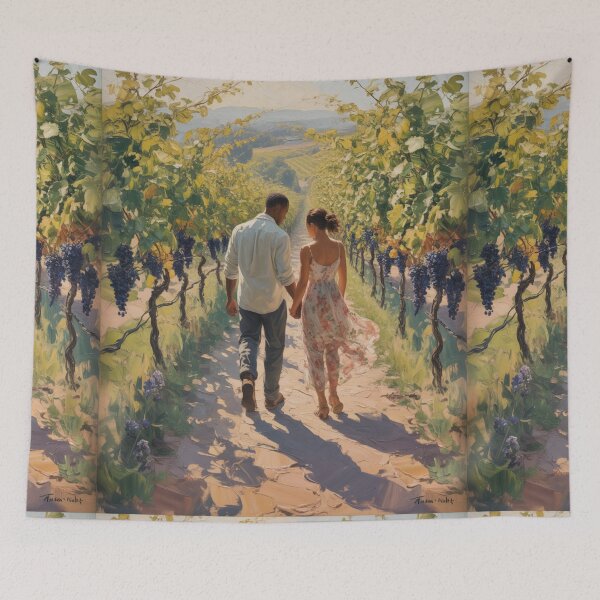 Item preview, A Walk In A Vineyard  designed and sold by CanvasCarousel.