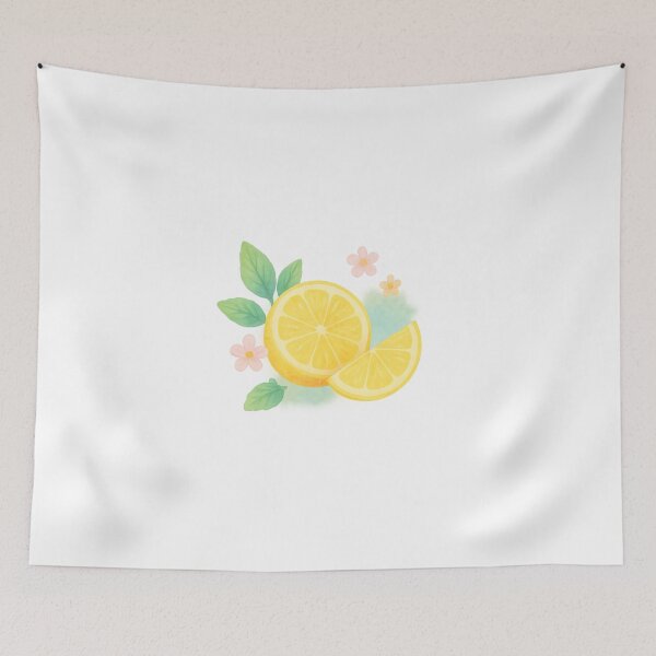 Item preview, Zesty Lemon Bloom – Fresh Energy in Watercolor designed and sold by Joyloom.