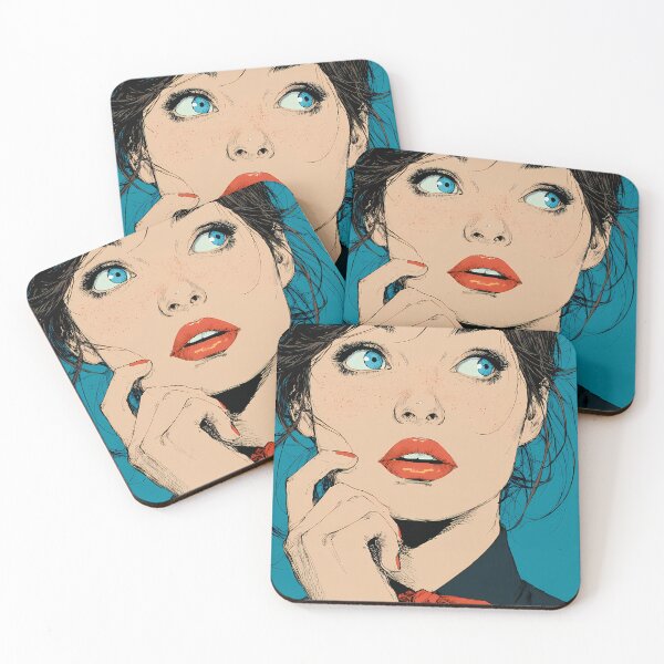 Item preview, Blue Gaze and Red Ribbon designed and sold by daila70.