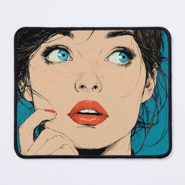 Item preview, Blue Gaze and Red Ribbon designed and sold by daila70.
