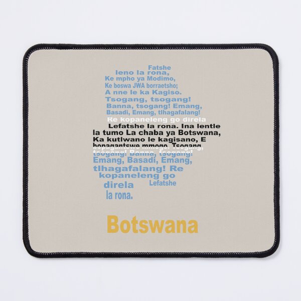 Item preview, Botswana Artistic Design Featuring Anthem Map and Flag designed and sold by JR78.