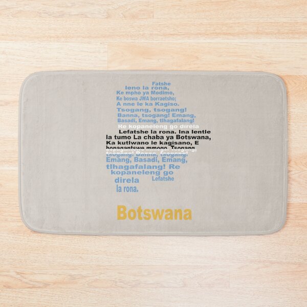 Item preview, Botswana Artistic Design Featuring Anthem Map and Flag designed and sold by JR78.