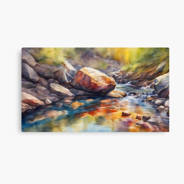 Item preview, Colorful Creek Rocks designed and sold by BookCovered.