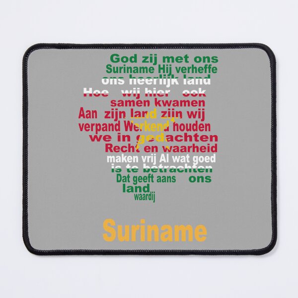 Item preview, Suriname Artistic Design Featuring Anthem Map and Flag designed and sold by JR78.