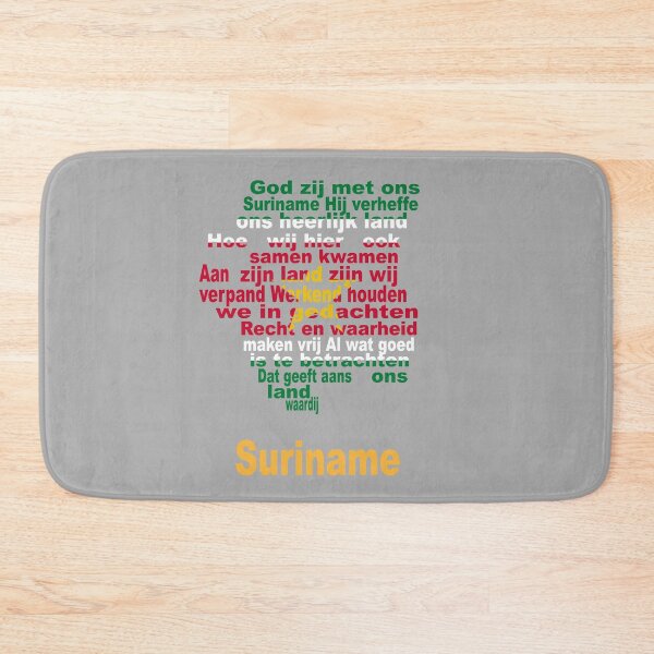 Item preview, Suriname Artistic Design Featuring Anthem Map and Flag designed and sold by JR78.
