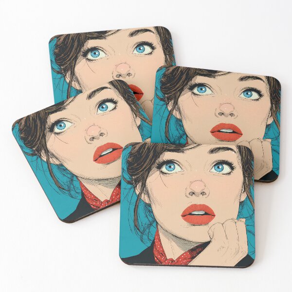 Item preview, Blue Curiosity and Red Dots designed and sold by daila70.