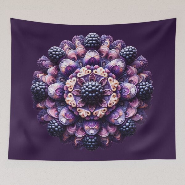 Item preview, Blackberry Bloom Mandala designed and sold by DreamMandalas.