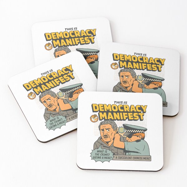 Item preview, This Is Democracy Manifest - Succulent Chinese Meal designed and sold by W.T.F.Prints.