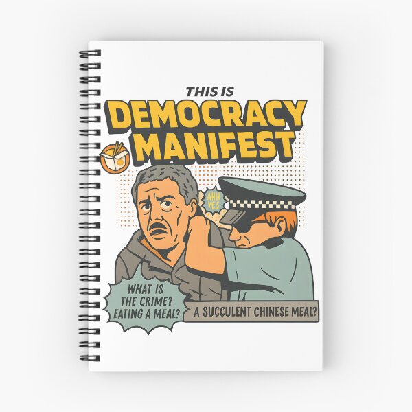 Item preview, This Is Democracy Manifest - Succulent Chinese Meal designed and sold by W.T.F.Prints.