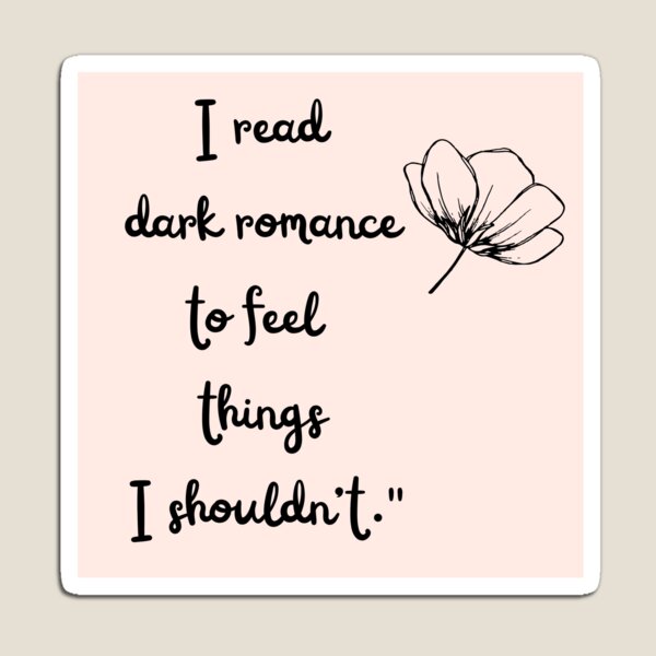 Aperçu de l'œuvre Dark Romance Book Lover – Spicy Reader Aesthetic Quote créée et vendue par Nyroo.
