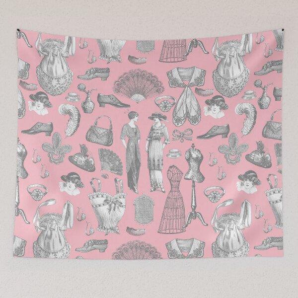 Item preview, Toile rosa para damas, estilo vintage eduardiano antiguo designed and sold by Gossip Rag.