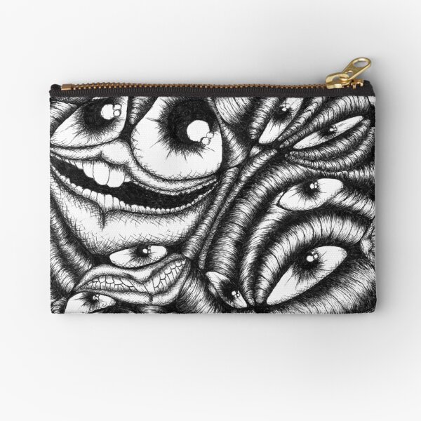 Aperçu de l'œuvre Art abstrait des yeux en noir et blanc créée et vendue par Eclectically-Kimberly.