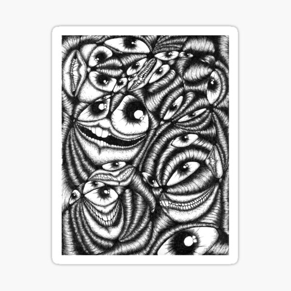Item preview, Abstract Black & White Eye Art designed and sold by Eclectically-Kimberly.