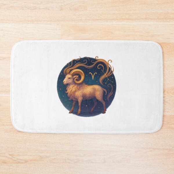 Item preview, Aries Zodiac Illustration – Celestial Ram Design, Bold Fire Sign Constellation designed and sold by Vendeloc.