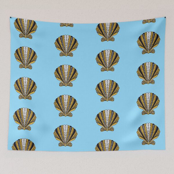 Item preview, Yellow Tribal Clam Sea Shell  designed and sold by Steeb757.