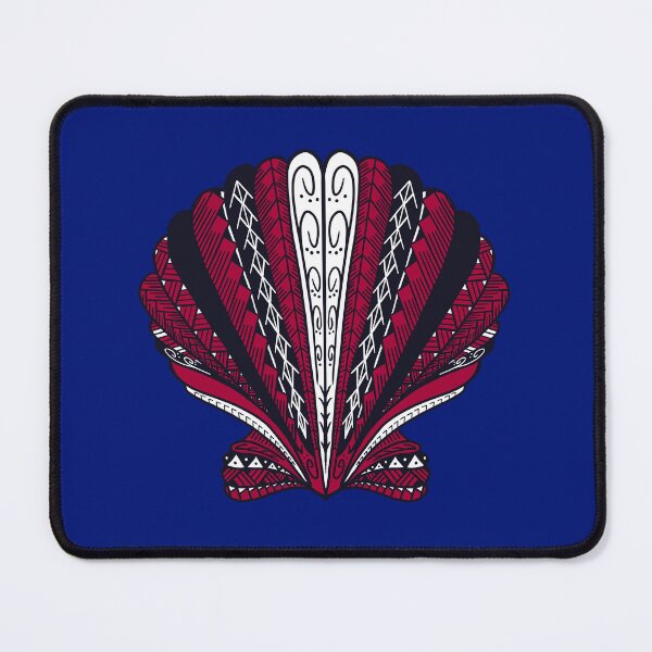 Item preview, Red Tribal Clam Sea Shell designed and sold by Steeb757.